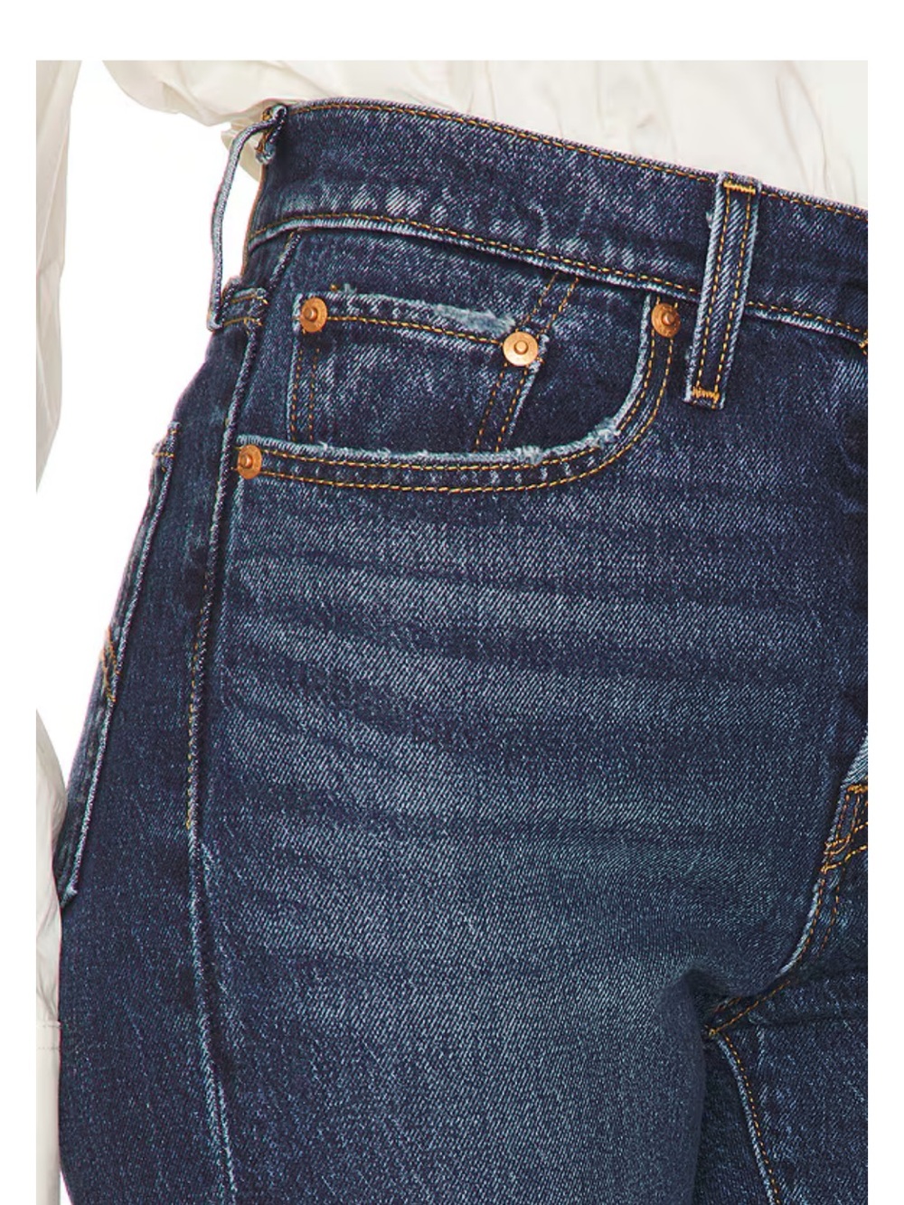 Levi’s Wedgie Straight Jeans in Indifferent Indigo NWOT - Picture 6 of 8